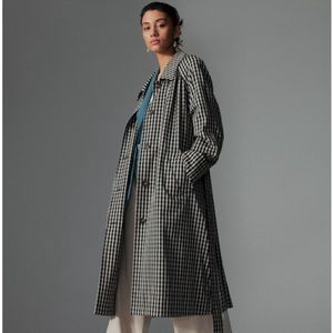 ISO EVERLANE THE GATHERED DRAPE TRENCH PLAID